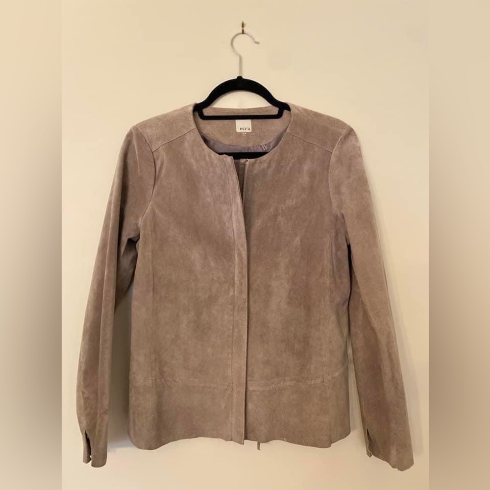 Brand New Ecru Suede Jacket